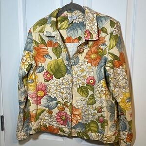Floral Jean Jacket
